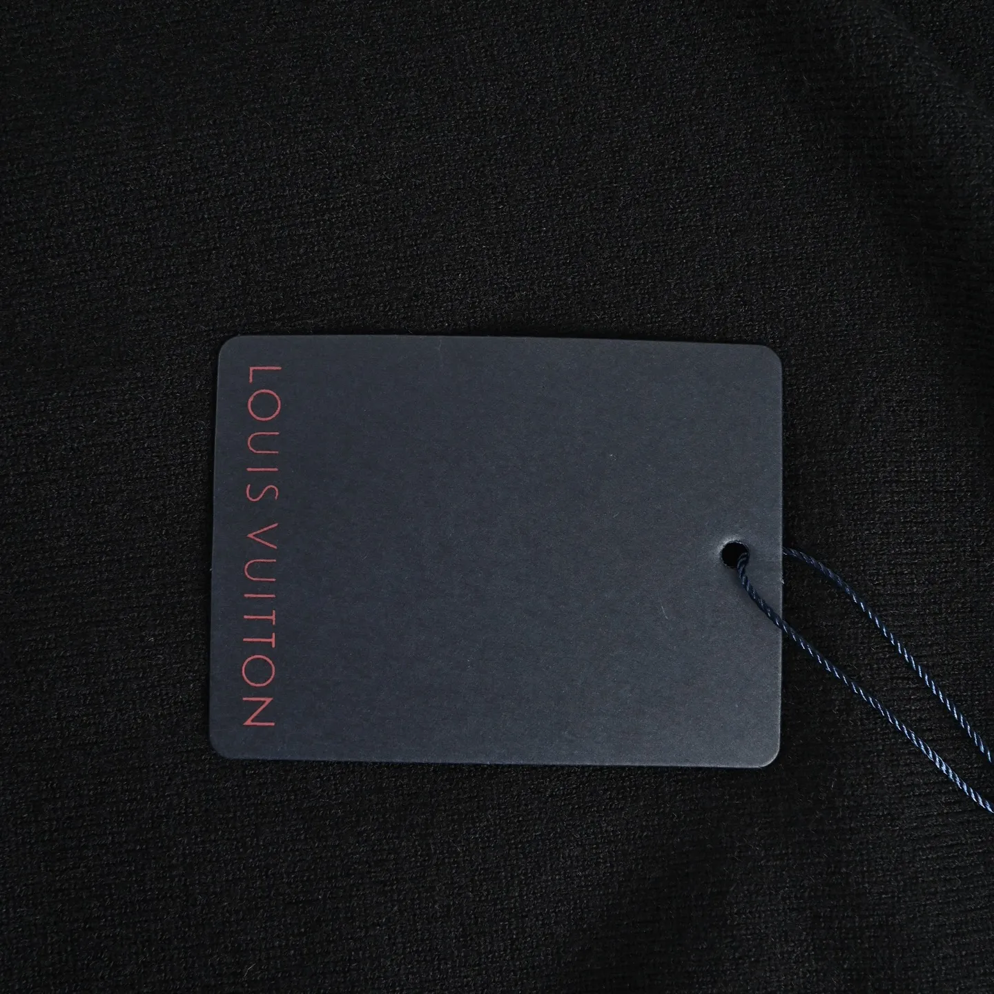 Louis Vuitton/Louis Vuitton crew neck sweater with small letters jacquard logo on cuffs